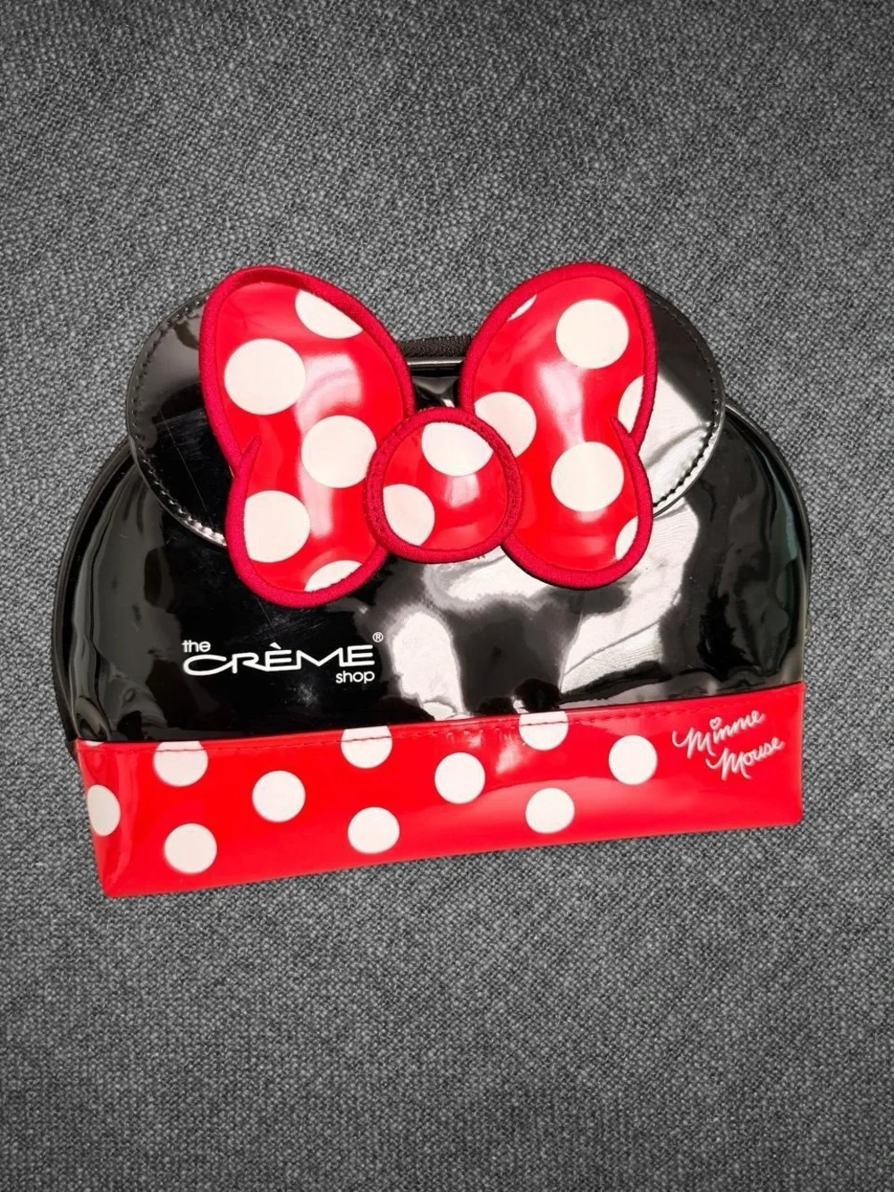 The Creme Shop Disney Minnie Mouse Bow Cosmetic Makeup Bag